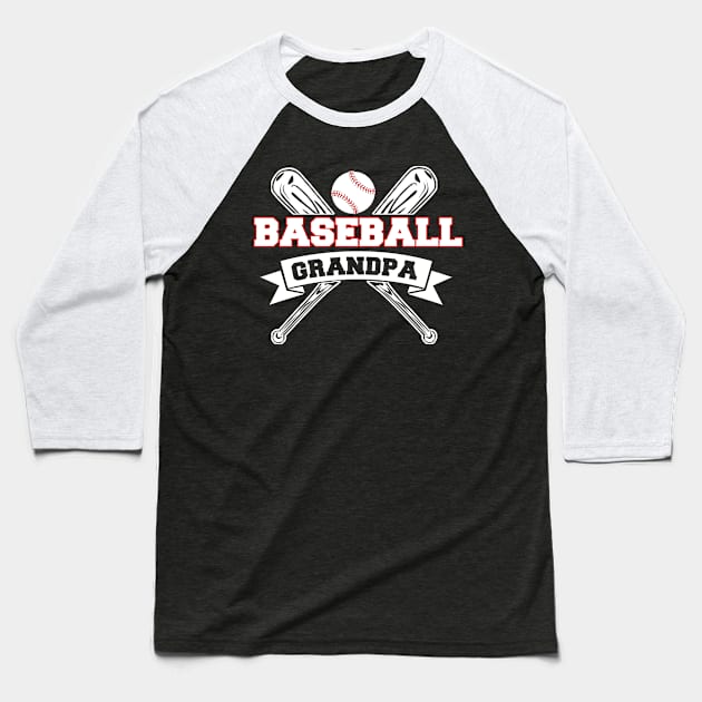 Baseball Grandpa Baseball T-Shirt by Cooldruck